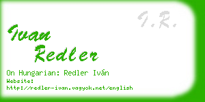 ivan redler business card